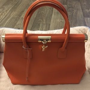 Vera Pelle Orange shoulder bag